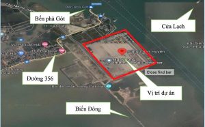 Location map of Tan Cang Hai Phong International Container Terminal.